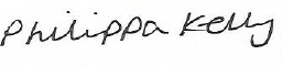 Handwritten signature of Philippa Kelly