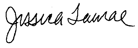 Handwritten signature of Jessica Samrae