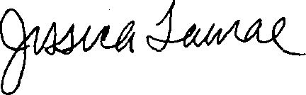 Handwritten signature of Jessica Samael