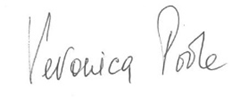 Handwritten signature of Veronica Poole