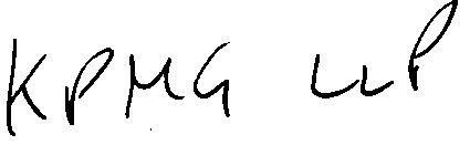 Handwritten signature or company name 'KPMG LLP'