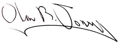 Handwritten signature of Olav Jones