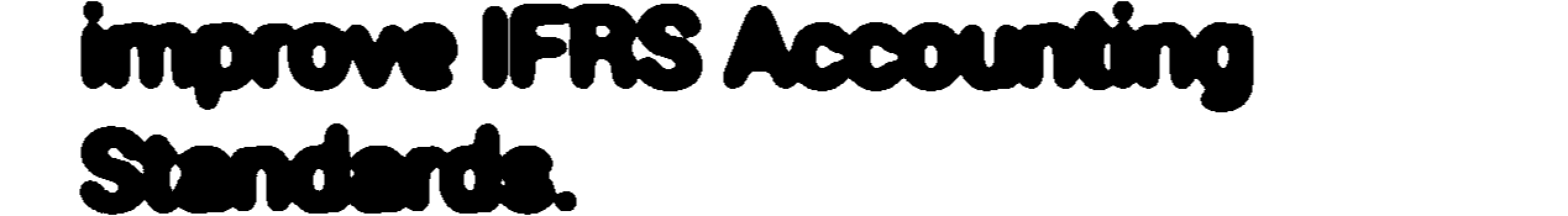 Text stating 'Improve IFRS Accounting Standards.'