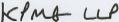 Stylized handwritten text "KPMG LLP", indicating the company name.